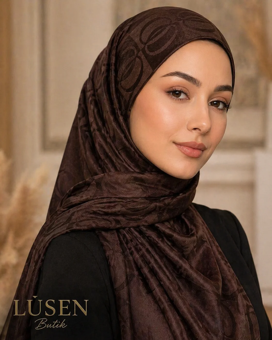 LUSEN HELEN ŞAL KAHVERENGİ