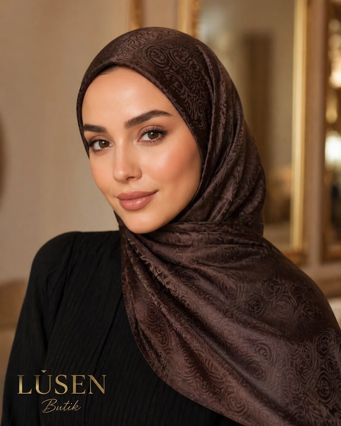 LUSEN YILDIZ ŞAL KAHVERENGİ